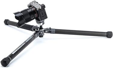 Штатив Fotopro X-Aircross 3 Lite з кульовою головкою, з вуглецевого волокна, висувний, для подорожей (сірий)