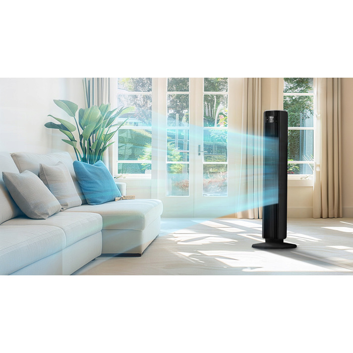 Колонний вентилятор Levoit TempSense 36 DC, чорний
