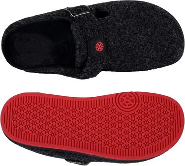 Тапочки халатні для дому Sisttke, чорні, унісекс, зимові, з змінним устілком (39 EU)