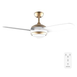 Стельовий вентилятор Cecotec EnergySilence Aero 4265 GoldBlack з LED підсвіткою 18W, діаметр 107 см, пульт, таймер, 3 швидкості, 3 лопаті