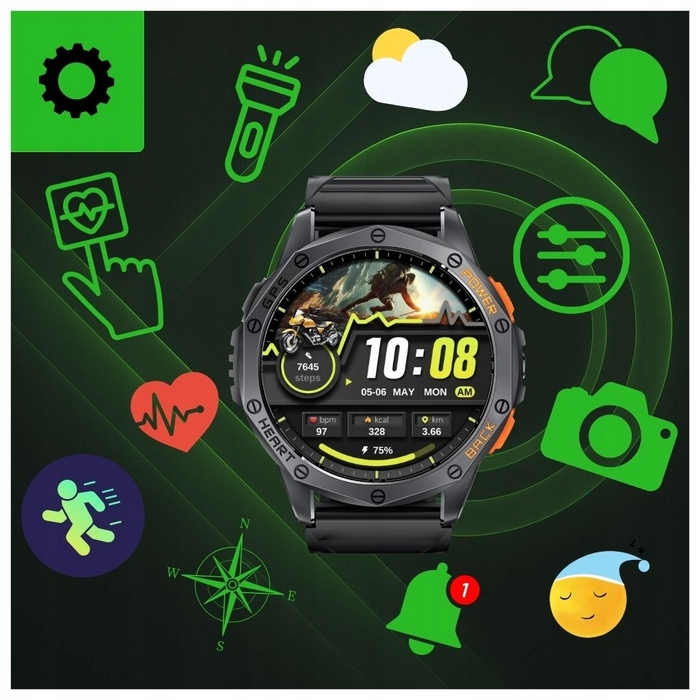 Смарт-годинник NXT.Gear K67, чорний