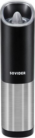 Електрична млинка для перцю та солі SOVIDER, USB-заряджання, регульований помел, LED-підсвітка, для ресторану та гриля