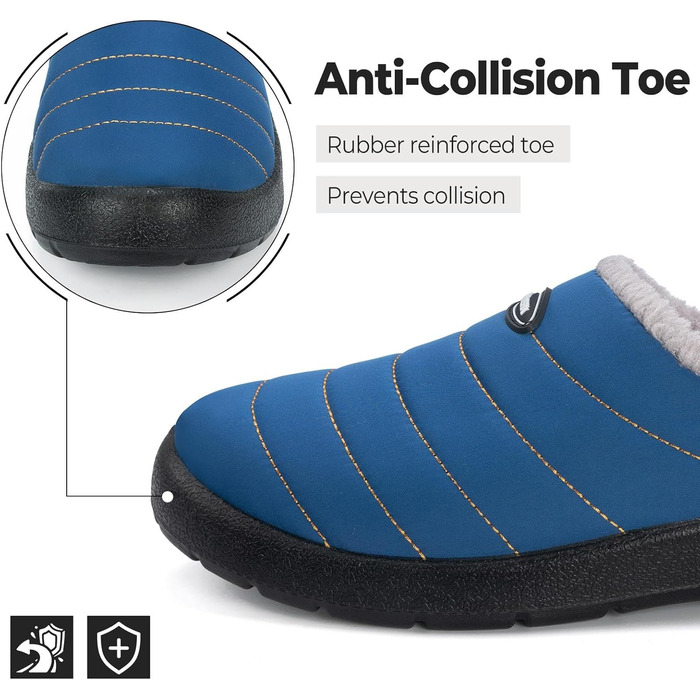 Тапочки халатні зимові Mishansha для чоловіків та жінок, теплі, з плюшевою підкладкою, розмір 35-47, зелені (блакитні, 46 EU)