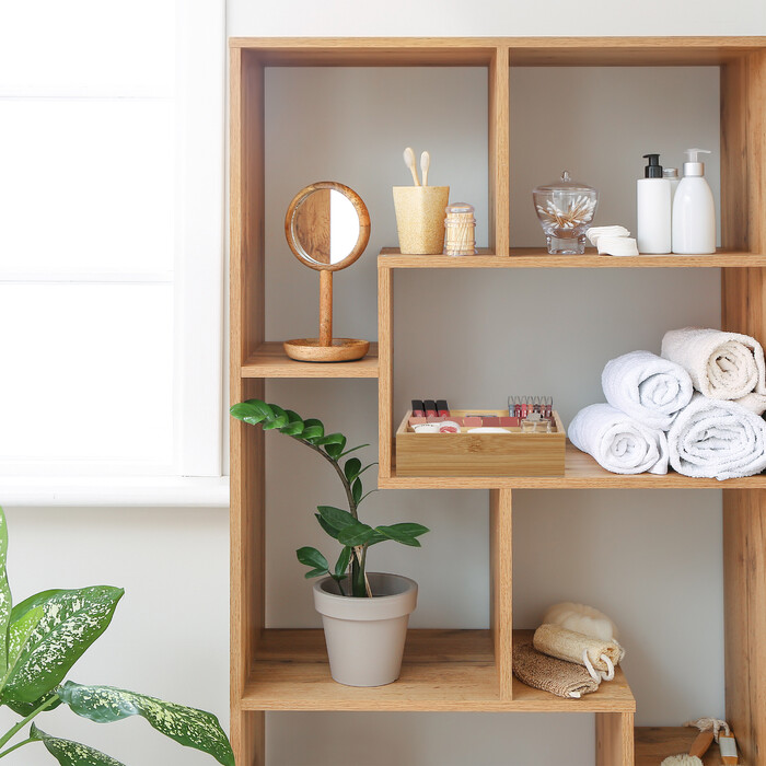 Relaxdays 2-Piece Bamboo Spice Rack for Drawer