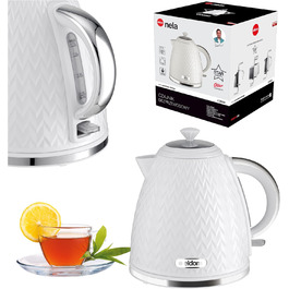 Електричний чайник Eldom C265B, 1.7 л, 2000 Вт, ретро дизайн, білий | Чайник для кухні