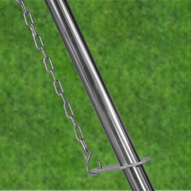 Three-legged swivel grill including 70 cm grill grate, made in Germany