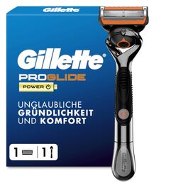 Електрична бритва для чоловіків Gillette Fusion5 ProGlide Power, металевий корпус, чорна