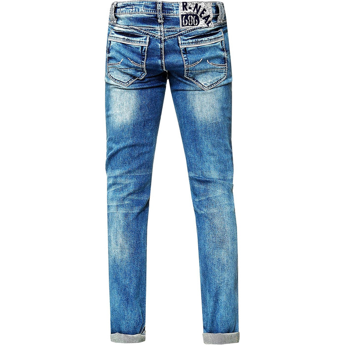 Чоловічі джинси 'New York' Rusty Neal, Stone-Washed, контрастний неон (36W/34L)