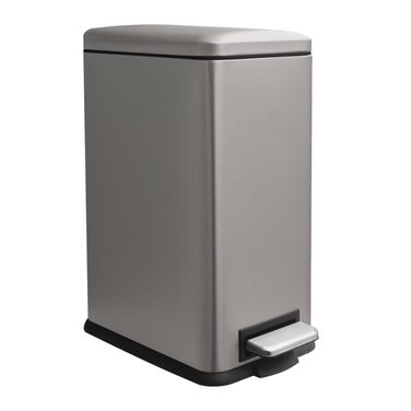 Трюмний смітник для кухні, нержавіюча сталь, 17л, з кришкою та внутрішнім відром