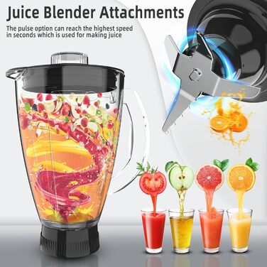 Homlee 3-in-1 Kitchen Machine with 1800W Power - Food Processor, Mixer, Meat Grinder & Juicer with 5.5L Stainless Steel Bowl
