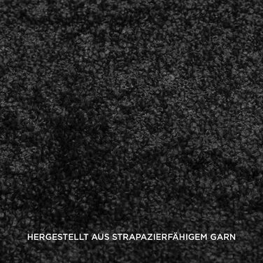 Килим для вітальні та спальні Carpet Studio Maine, 140x200 см, чорний, короткий ворс