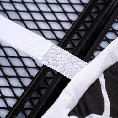 Чохол для прасувальної дошки Umiin, 115x35 см, еластичний, з бавовняним шаром та 6 мм повстяною підкладкою (Чорний & Білий)