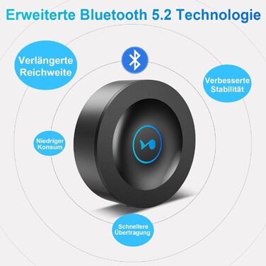 Bluetooth 5.2 адаптер для стереосистеми: AUX, RCA, HiFi, Lossless, низька затримка
