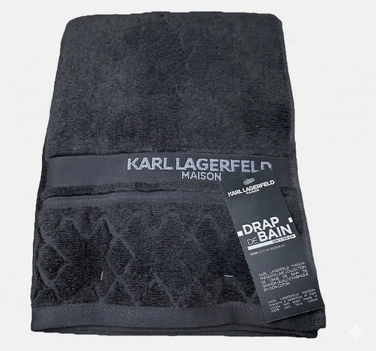 Розкішний банний та пляжний рушник KARL LAGERFELD MAISON 100x150, бавовна