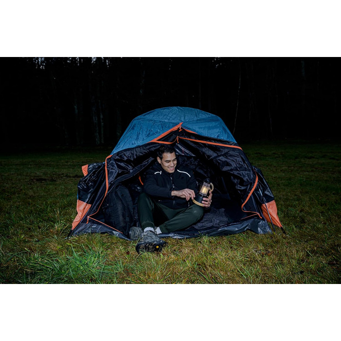 Brennenstuhl LED Rechargeable Camping Lantern CAL 1 (350 lm, IP44, up to 75h runtime, infinitely dimmable, adjustable color temperature, rechargeable USB outdoor lamp with hemp rope and bamboo base)