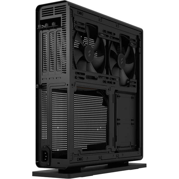 Корпус Fractal Design Ridge Black Mini-ITX для ігрового ПК з PCIe 4.0, 2 вентилятори 140мм PWM, USB Type-C