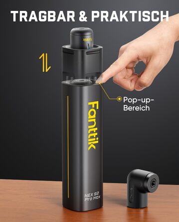Акумуляторний шуруповерт Fanttik S2 Pro Max з набором біт (7 моментів, 0.5-6 Нм, 1/4