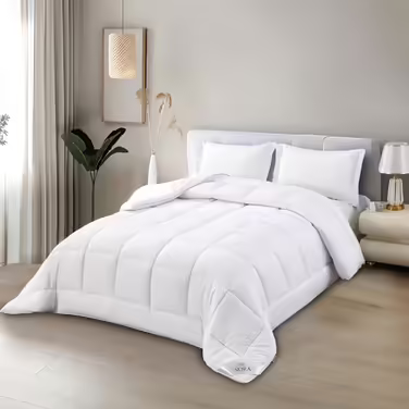 NORA HOME Duvet Cover 240x260 Winter Extra Warm 400 GSM. Very High Thermal Insulation 4.5/5. Hypoallergenic Comforter. Microfiber 3D Quality Oeko-TEX - Oslo 260 x 240 cm