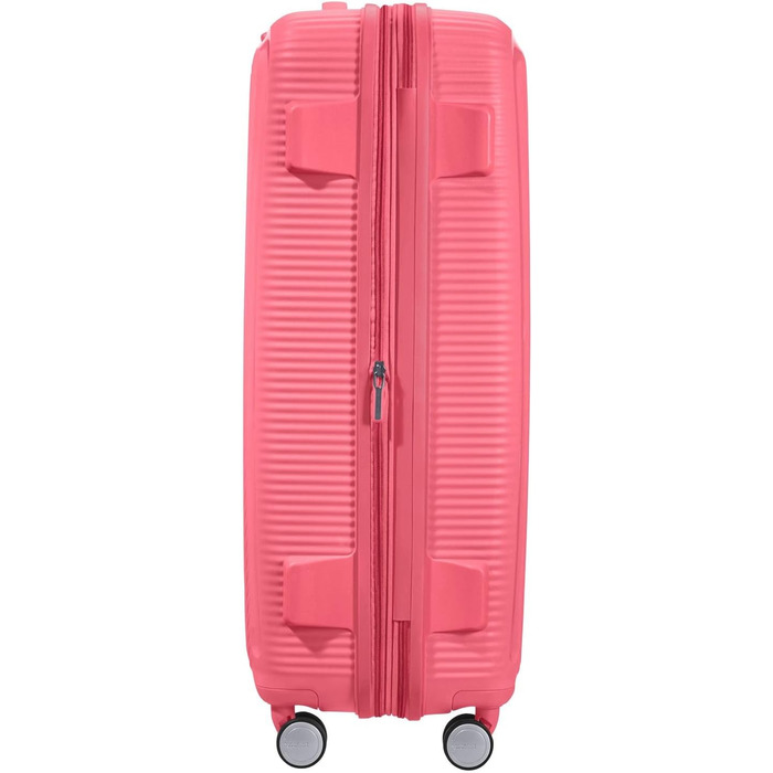 Чемодан American Tourister Soundbox Spinner L, 77 см, Розширюваний, Рожевий (Sun Kissed Coral)