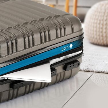 Набір валіз Beibye Hartschalen з твін-колесами (кофе, набір)