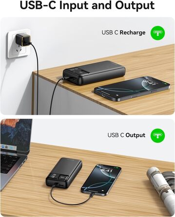 Power Bank Kuulaa 20000mAh з USB-C: Швидка зарядка для iPhone, Samsung та інших