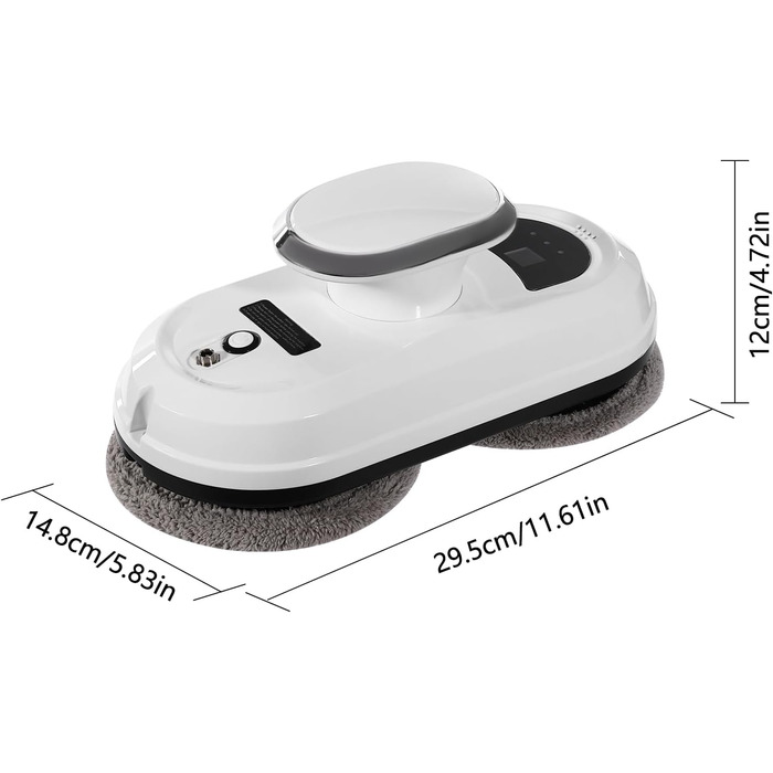 Робот для миття вікон Fensterputzroboter 2800Pa з 3 режимами, 10 серветками для дому та офісу