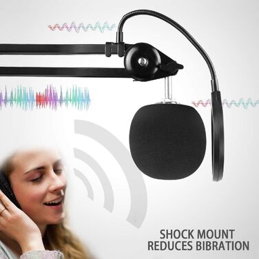 Кріплення для мікрофона Blue Snowball iCE: штатив, поп-фільтр та кабель-менеджмент від YOUSHARES