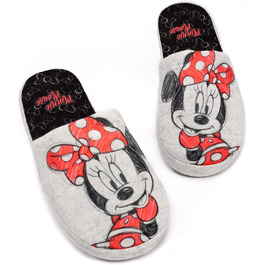 Домашні тапочки Disney Minnie Mouse для жінок, сірі, розмір 38/39 EU