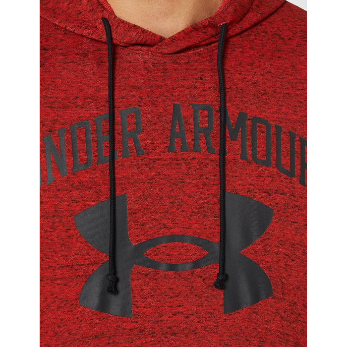 Чоловічий худі Under Armour Rival Terry Big Logo з каптуром, Radiant Red/Black (розмір S)
