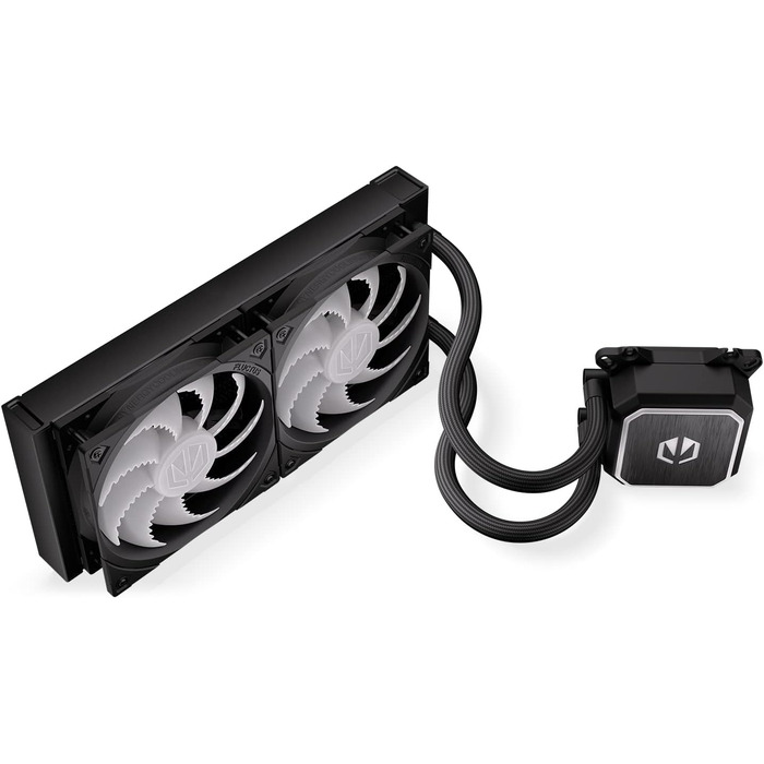 Система водяного охолодження Endorfy Navis F240 ARGB – 240мм радіатор, PWM-насос, 2 вентилятори Fluctus 140 PWM ARGB, сумісна з Intel LGA 1700/1200/115x та AMD AM5/AM4