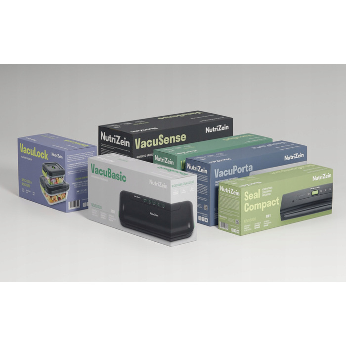 Вакууматор NutriZein NZVS2000 VacuBasic 100 Вт + чорна фольга