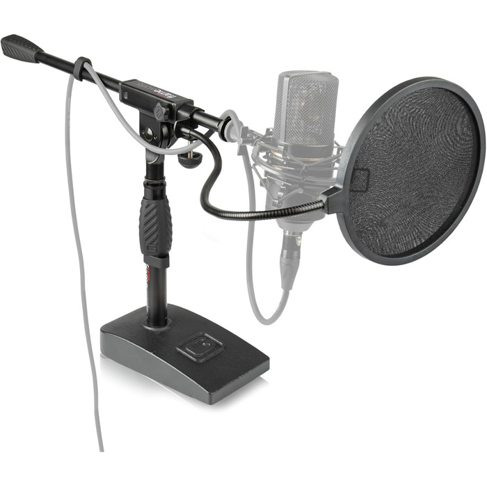 Мікрофонний стійка Gator Frameworks для бас-бочки та підсилювача з однією штангою (GFW-MIC-0851) з ваговою основою