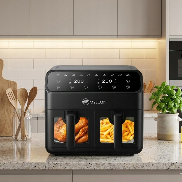 Аерофритюрниця MYLCON CRISPYO 8L 2000W з подвійною чашею