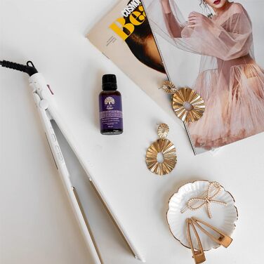 Професійний випрямляч для волосся Gama Italy Elegance Argan з олією аргана, 150-230°C, білий