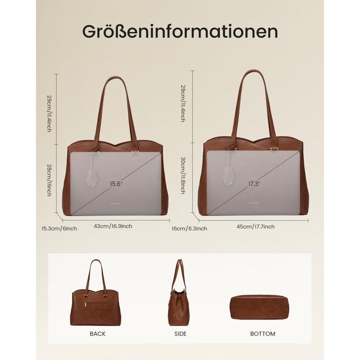 Сумка жіноча LOVEVOOK для ноутбука 17