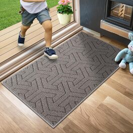 Килимок для дому Villsure: антиковзаюча, миюча, сірого кольору, 49.5 x 78.7 см
