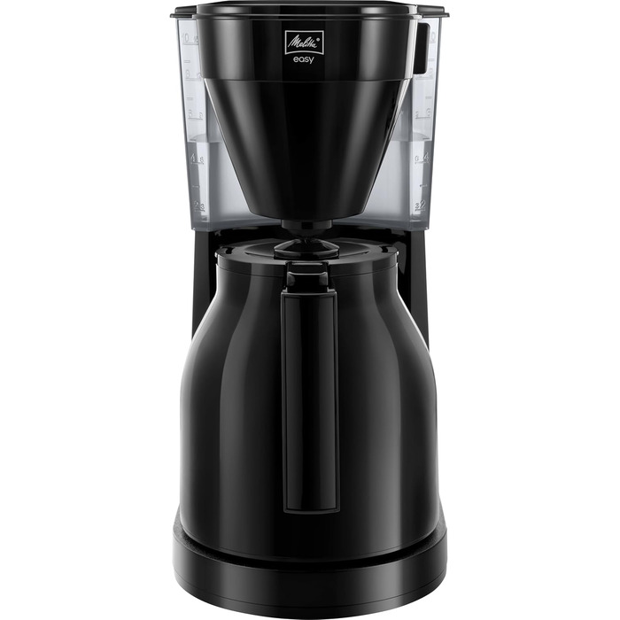 Кавомашина Melitta Easy з знімним фільтром, для 10 чашок кави, з термокана, чорна