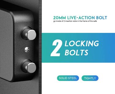 Електронний сейф RPNB Luxus Tresor з кодовим замком, 51 л - для дому, офісу, готелю, зберігання грошей та коштовностей