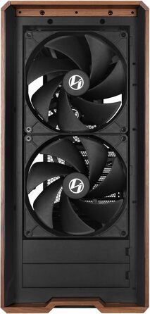 Корпус Lian Li Lancool 217: Чорний ATX Midi-Tower з темперованим склом, 5 вентиляторів, шпон дуба, сітчаста передня панель, підтримка Back-Connect