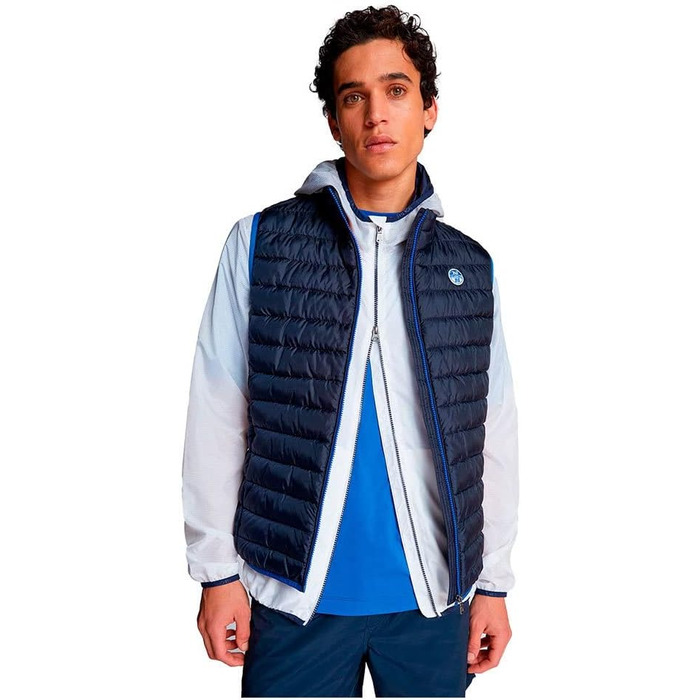 Чоловіча жилетка North Sails Crozet, 100% перероблений поліестер, темно-синій