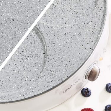 Електрична млинниця Cecotec Crepe Fun CrepeStone Twin 1200 Вт, антипригарна екоплита, реверсивна поверхня для млинців та оладок