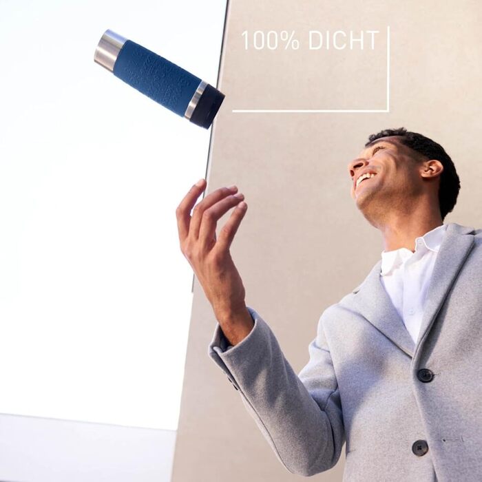 Термокружка Emsa N20220 Travel Mug Classic, 0,5 л, нержавіюча сталь, 6 год гаряча, 12 год холодна, герметична, для подорожей