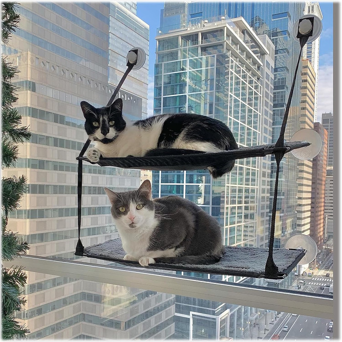 Кіттензіл K&H EZ Window Mount - Двоярусне ліжко для котів на віконний підвіс