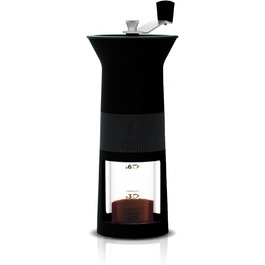 Кавоварка гейзерна Bialetti DCDESIGN03, алюміній, чорна, 11.5 x 8.5 x 21.5 см