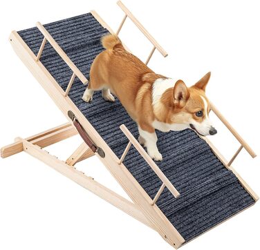 Східці для собак Hunderampe: дерев'яна, складна, регульована, до 100 кг, 30-60 см