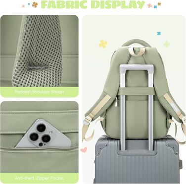 Шкільний рюкзак для дівчинки-підлітка 2025, рюкзак для школи/гімназії, водонепроникний, для ноутбука 15.6