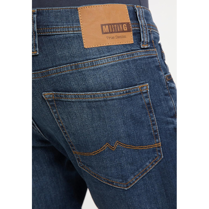 Джинси чоловічі MUSTANG Oregon Tapered Fit, блакитні, сірі, чорні, стрейч, розміри 30-40