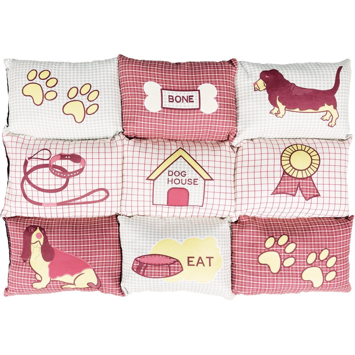 Килимок для собак Trixie Patchwork, 80 x 55 см, блакитний/зелений, м'який, для відпочинку