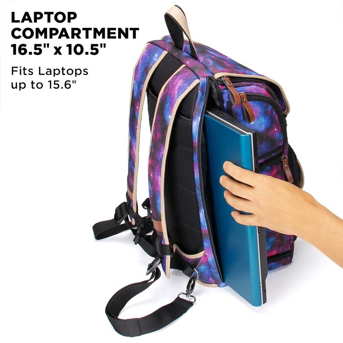 Рюкзак для камери GoProve: DSLR рюкзак для подорожей, з місцем для камери, аксесуарів, ноутбука та штатива, вологостійкий, (Galaxis)