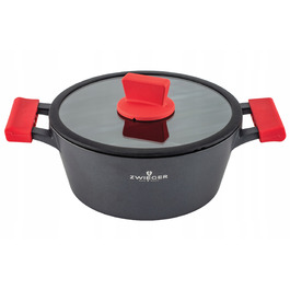 Каструля Zwieger Obsidian 24 см з кришкою, для індукційних плит